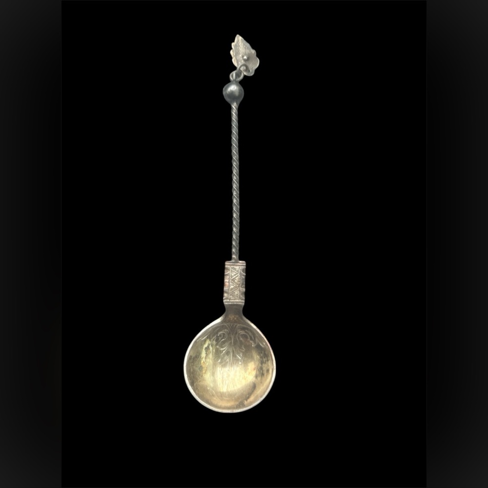Antique Marius Hammer MH830 silver twist spoon